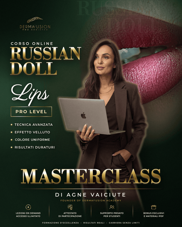 Corso online Russian Doll Lips PRO LEVEL — Tecnica Labbra Esclusiva - Dermafusion