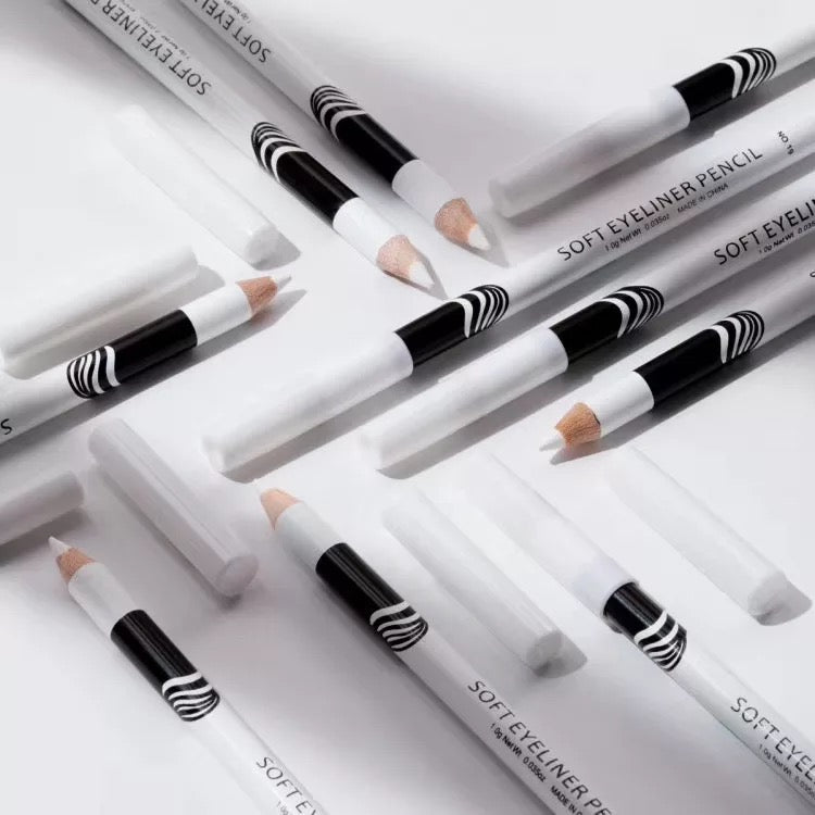 White pencil for designing permanent makeup