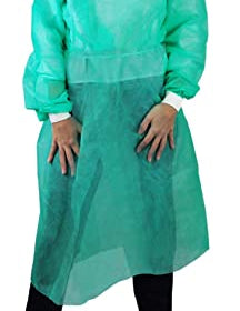 Camice verde monouso - TNT - Dermafusion