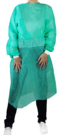 Camice verde monouso - TNT - Dermafusion