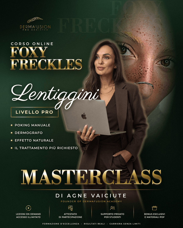 Corso online lentiggini tatuate "Foxy Freckles" - Dermafusion