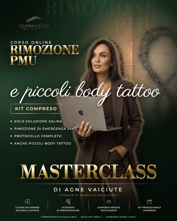 Corso online "Rimozione Trucco Permanente e Body Tattoo" KIT COMPRESO - Dermafusion