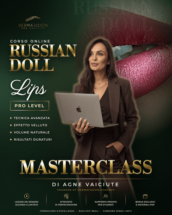 Corso online Russian Doll Lips PRO LEVEL — Tecnica Labbra Esclusiva - Dermafusion