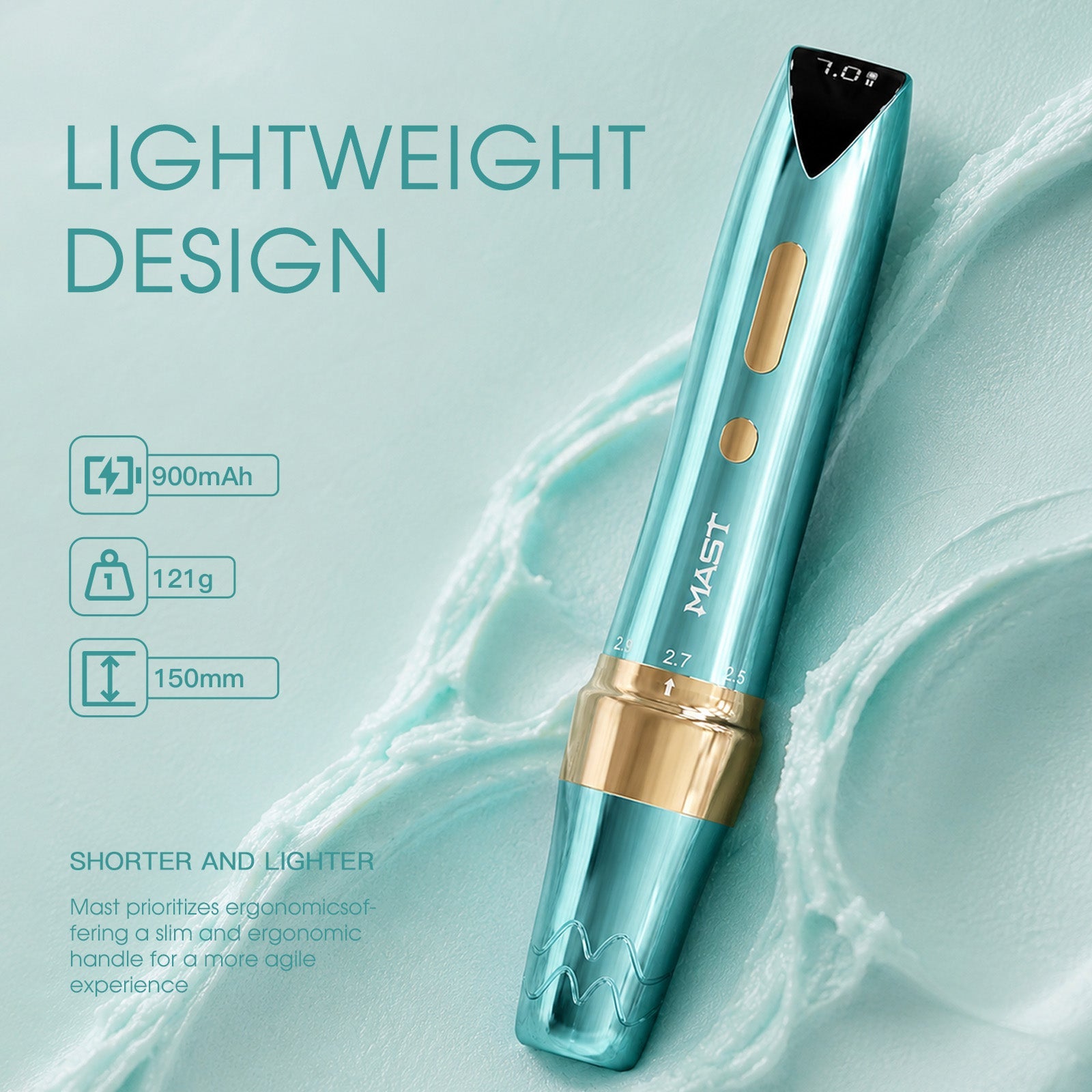 Mast P60 — Macchina wireless rotativa per PMU e body tattoo - Dermafusion