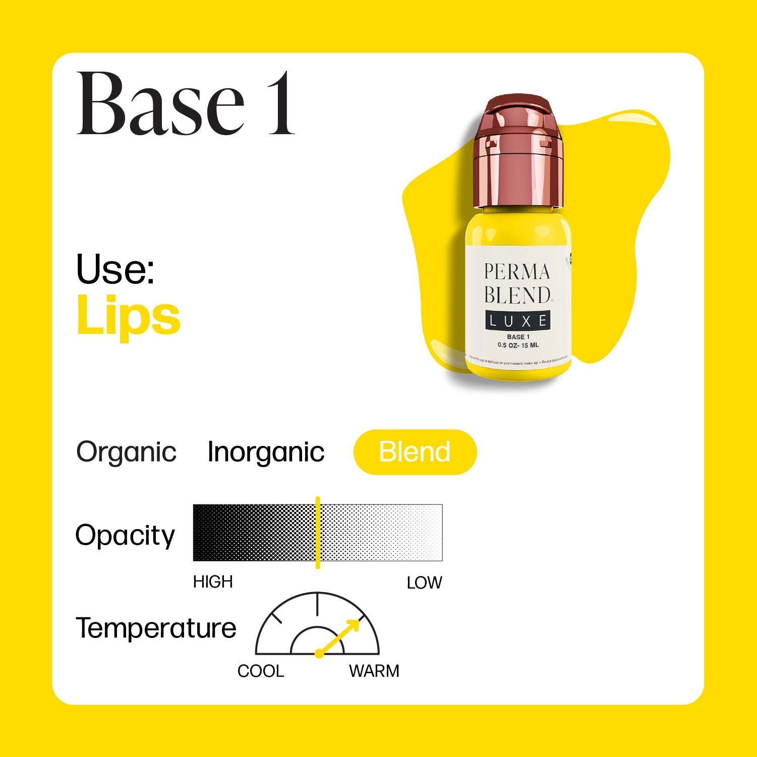 Perma Blend Luxe - Carla Ricciardone - BASE 1 - pigmento labbra 15 ml - Dermafusion