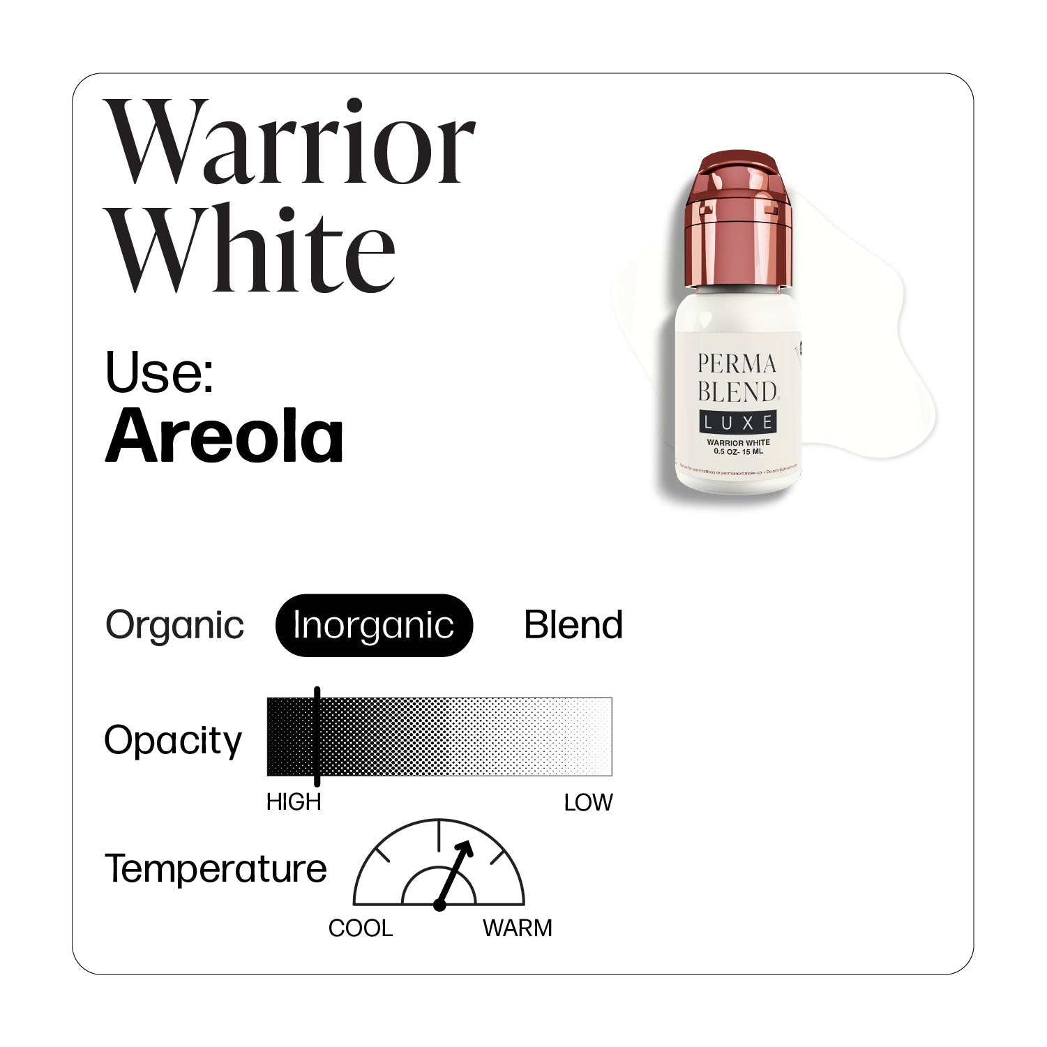 Perma Blend Luxe - Warrior White - 15ml - inchiostro per areola - Dermafusion
