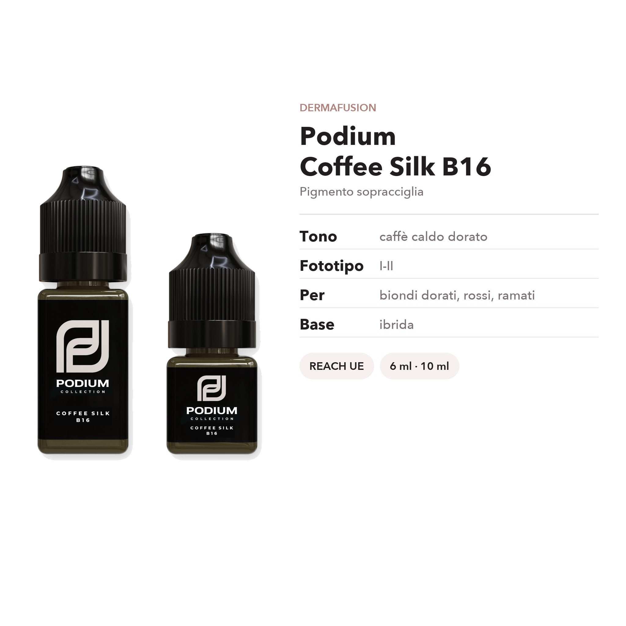Podium Coffee Silk B16 — tono e fototipo - Dermafusion