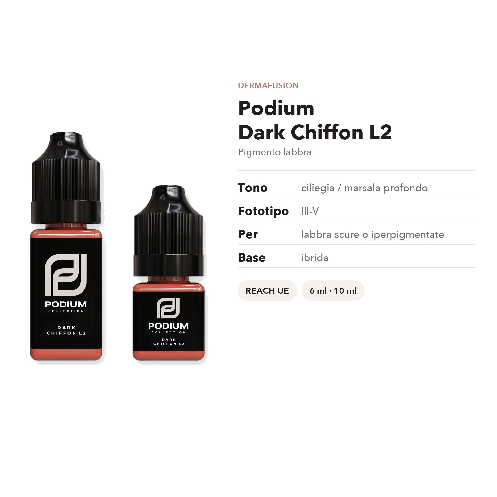 Podium Dark Chiffon L2 — tono e fototipo - Dermafusion