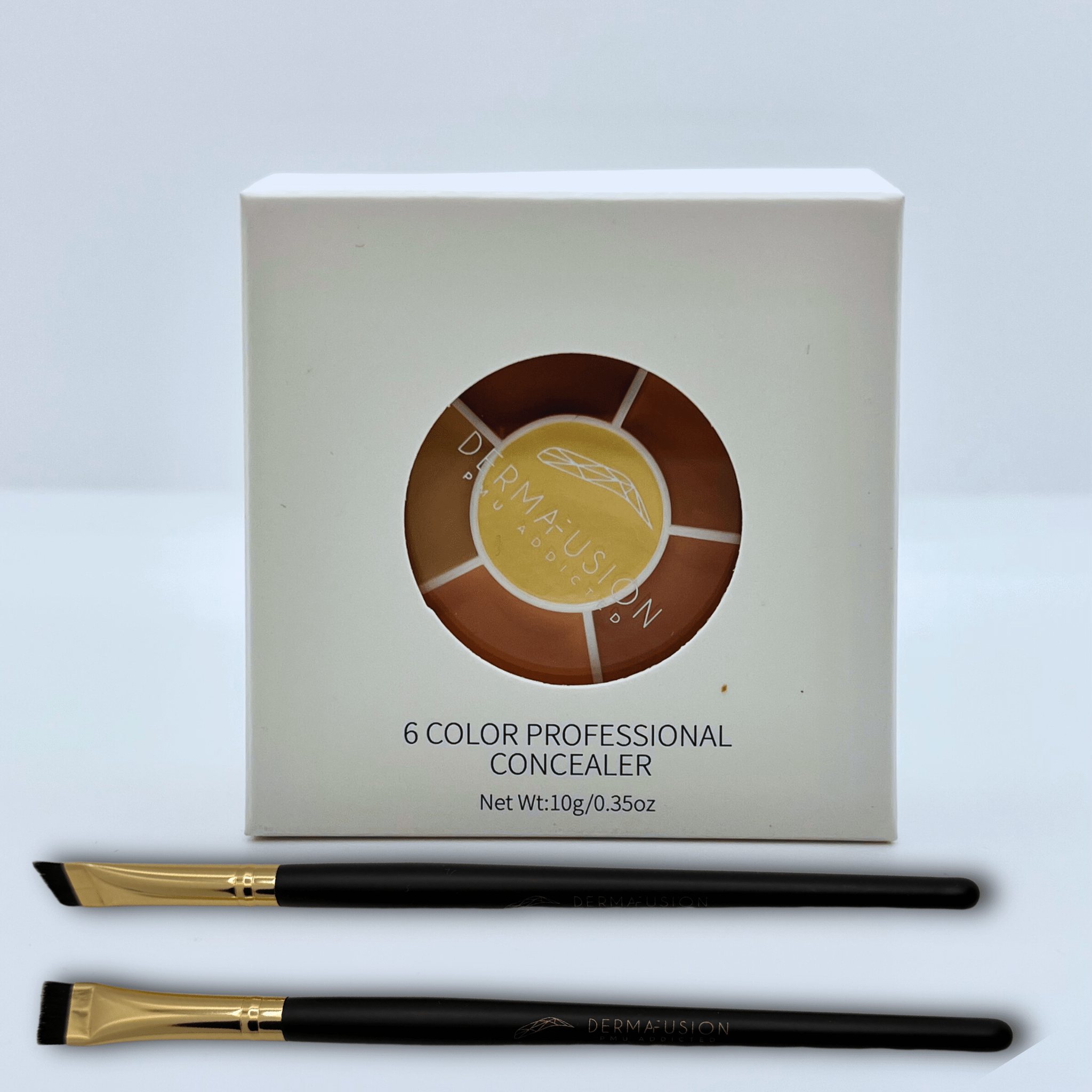 Set professionale di pennelli e palette di correttori per trucco permanente - Dermafusion