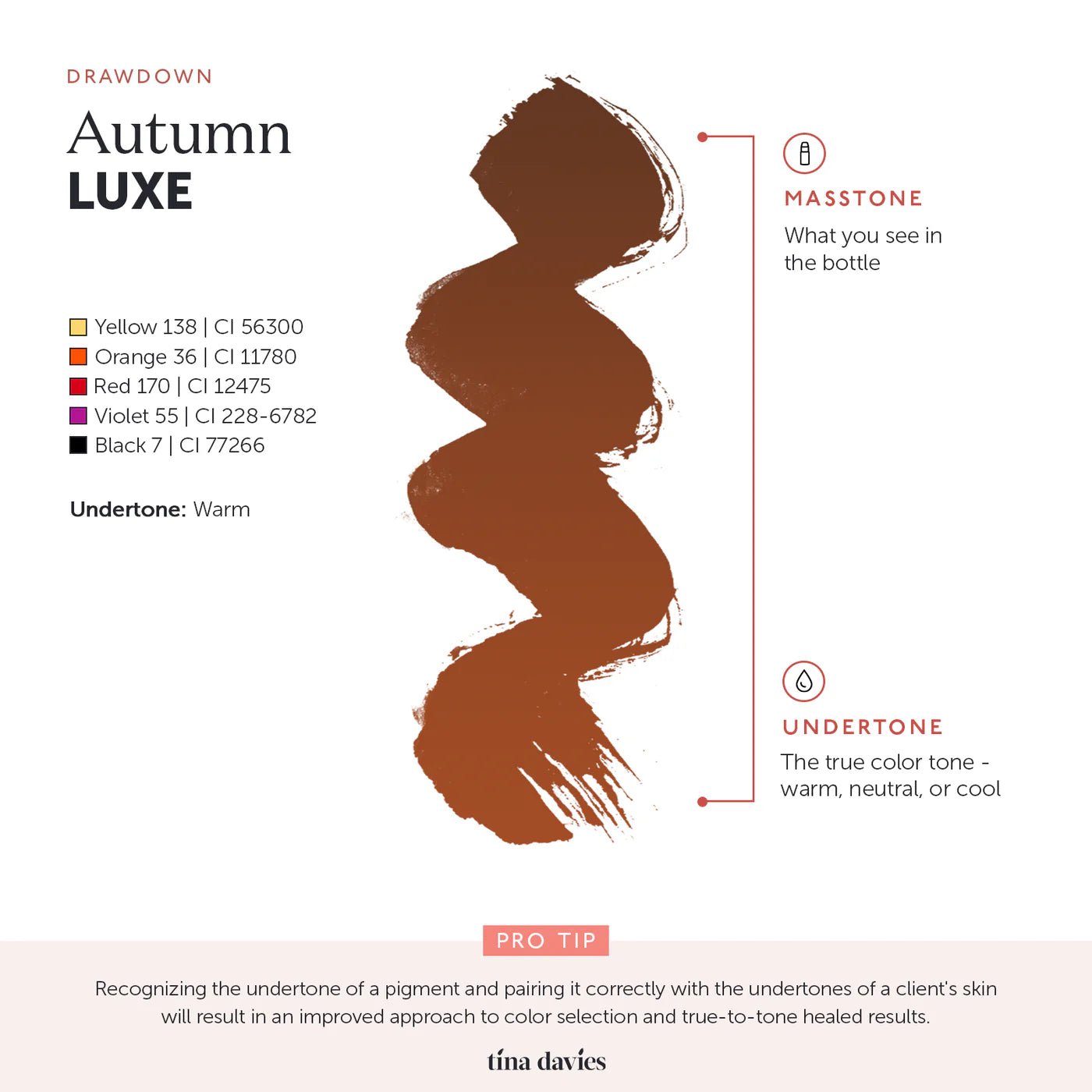 TINA DAVIES - Autumn LUXE - pigmento per le sopracciglia 15ml - Dermafusion