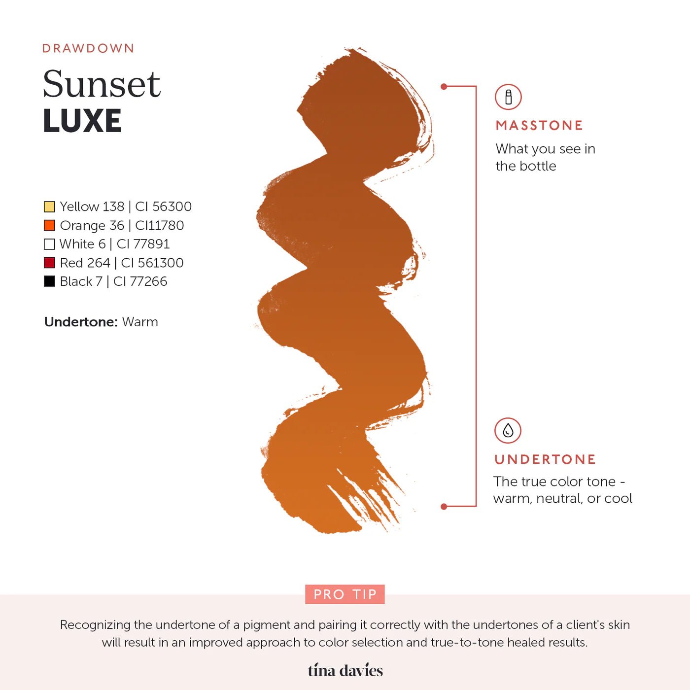 TINA DAVIES - Sunset LUXE - pigmento per le sopracciglia 15ml - Dermafusion