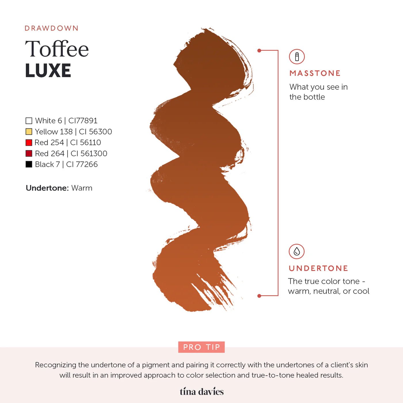 TINA DAVIES - Toffee LUXE - pigmento per le sopracciglia 15ml - Dermafusion