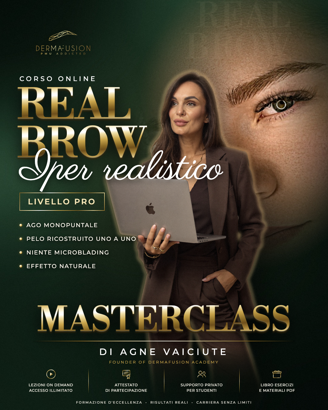 Corso online Real Brow sopracciglio iper realistico — Dermafusion Academy